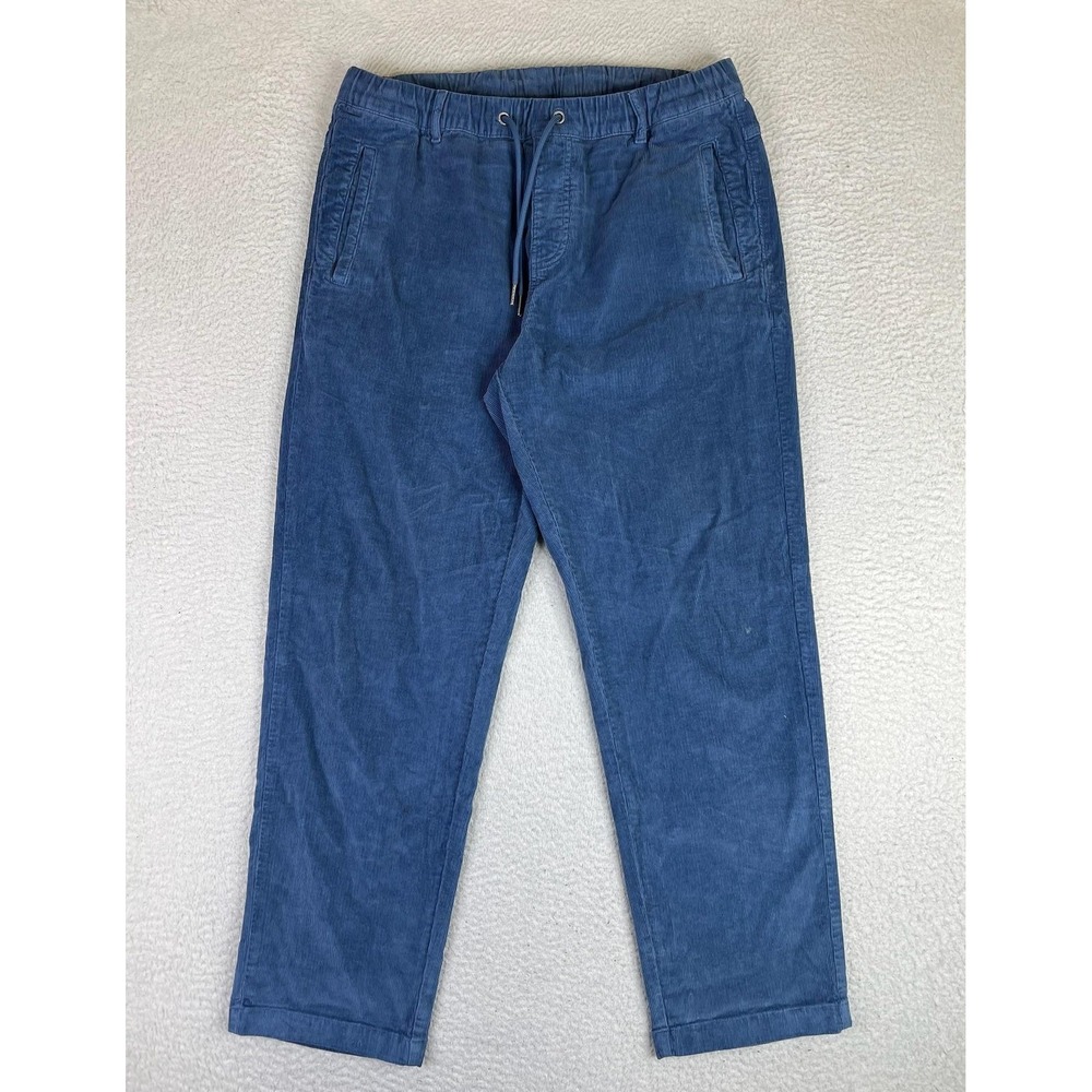 Bearbottom Clothing Pants Mens Large 30" Inseam Blue Corduroy Chino Stretch